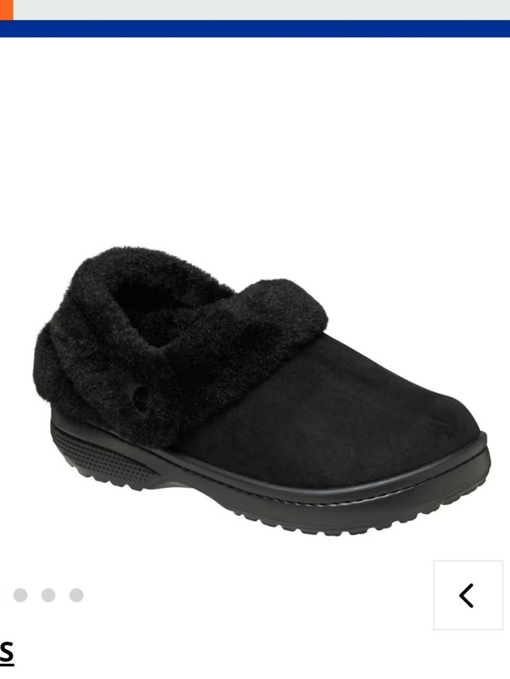 NEW Classic Croc Unfurgettable Clog Furry Slippers Black Unisex Women's 11